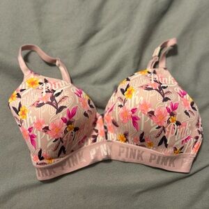 PINK Victoria's Secret Floral Print Bra